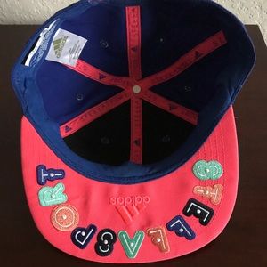 Stella McCartney Baseball Cap Blue/Neon Pink